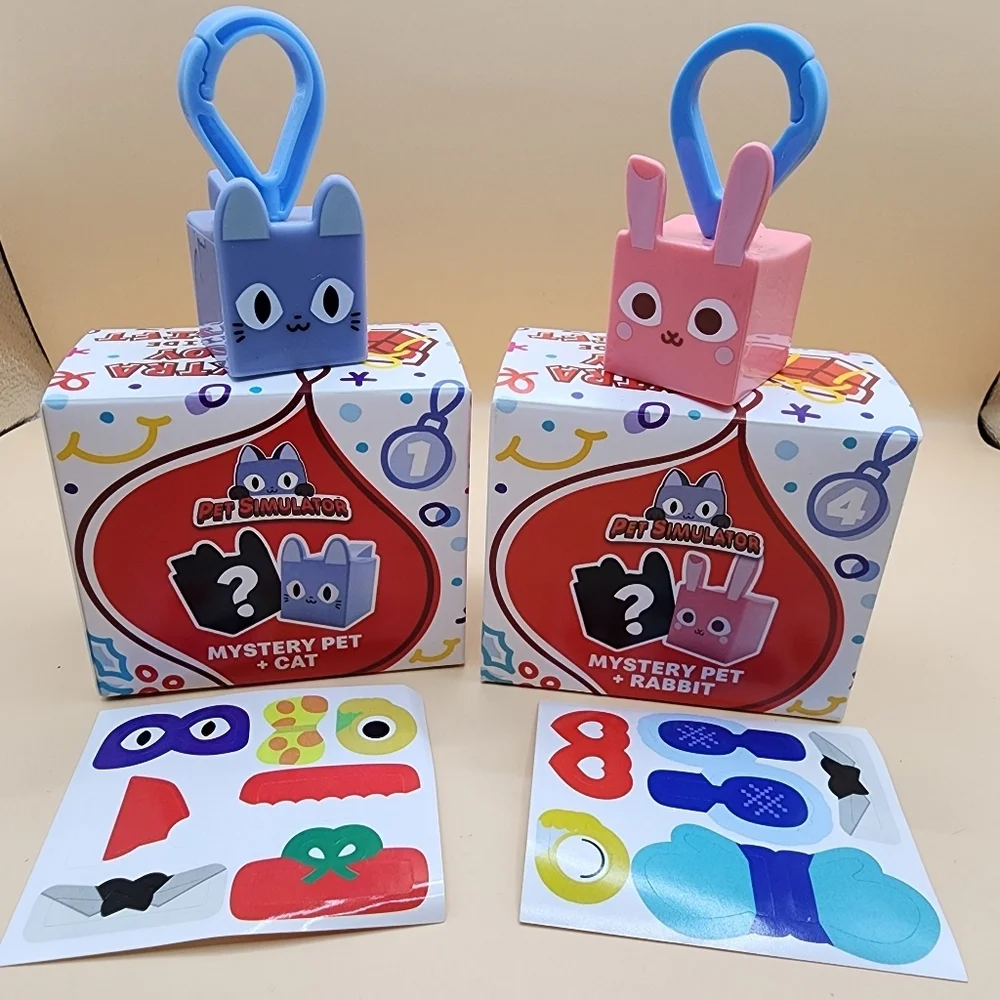 McDonald's 2025 Pet Simulator Toys Rabbit Cat